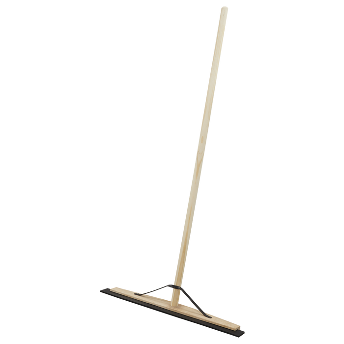 Rubber Floor Squeegee with Wooden Handle 24"(600mm) | BM24RS