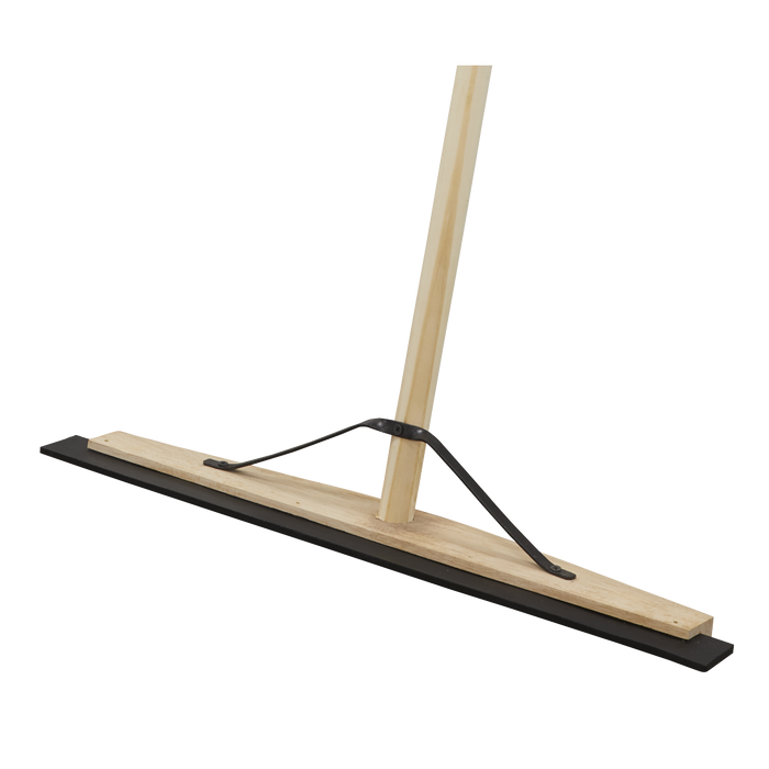 Rubber Floor Squeegee with Wooden Handle 24"(600mm) | BM24RS