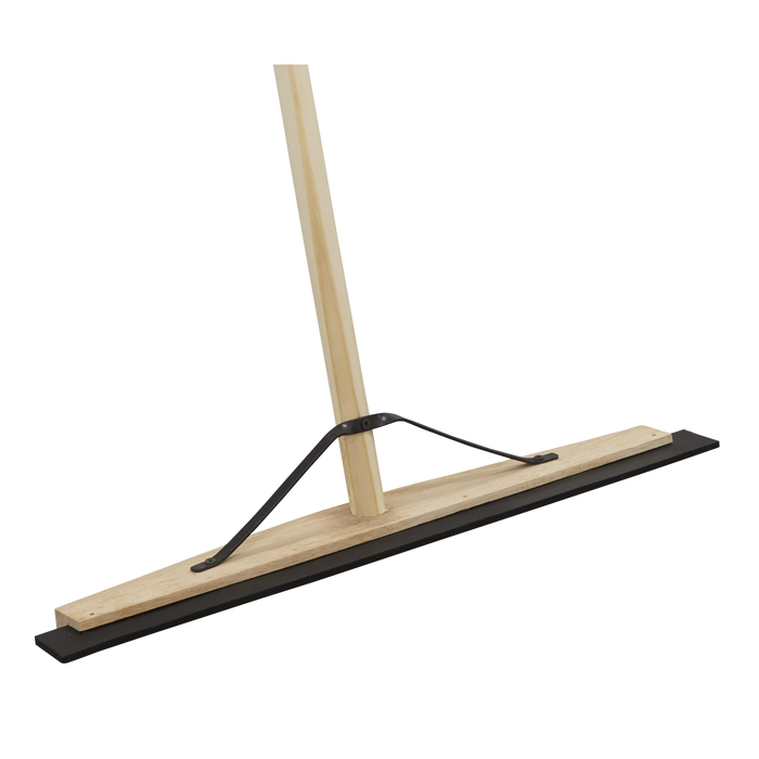 Rubber Floor Squeegee with Wooden Handle 24"(600mm) | BM24RS