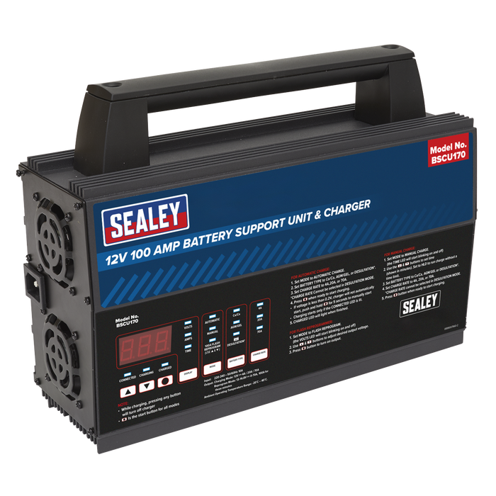 12V Battery Support Unit & Charger 100A | BSCU170