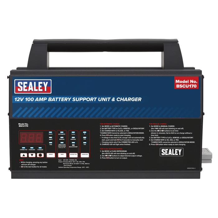 12V Battery Support Unit & Charger 100A | BSCU170