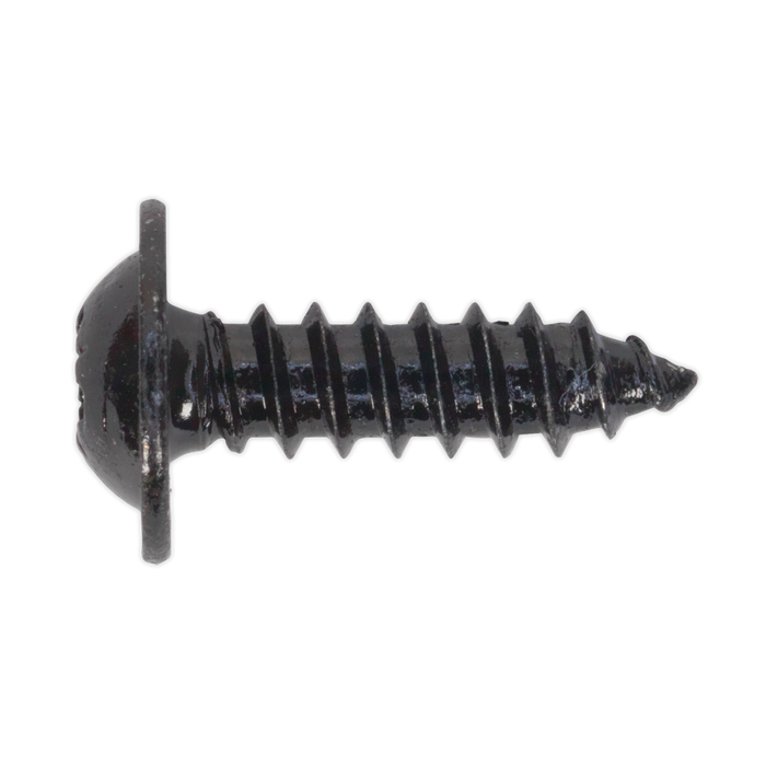 Self-Tapping Pozi Flanged Head Screw 4.8 x 16mm, Black - Pack of 100 | BST4816