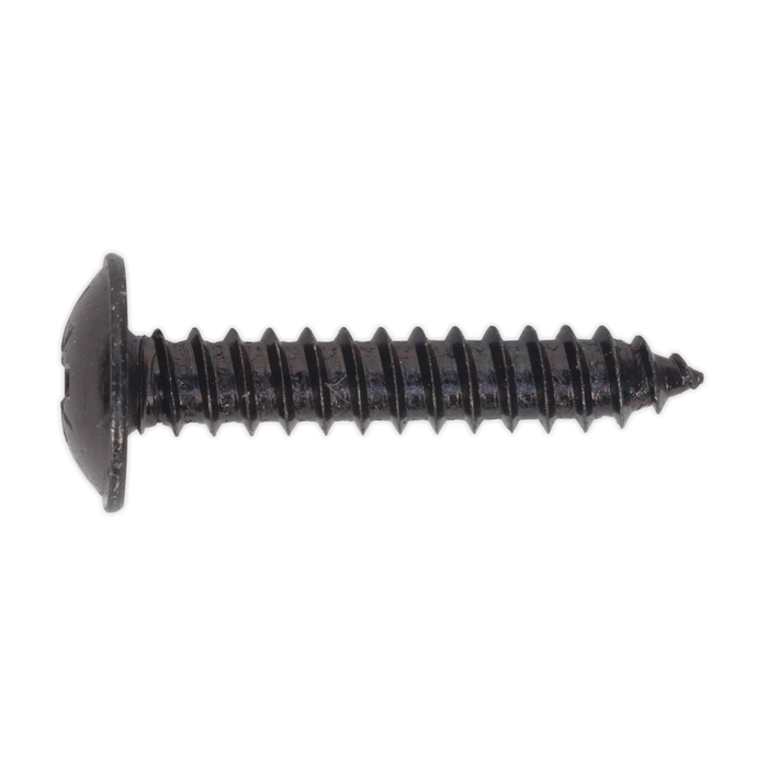 Self-Tapping Pozi Flanged Head Screw 4.8 x 25mm, Black - Pack of 100 | BST4825