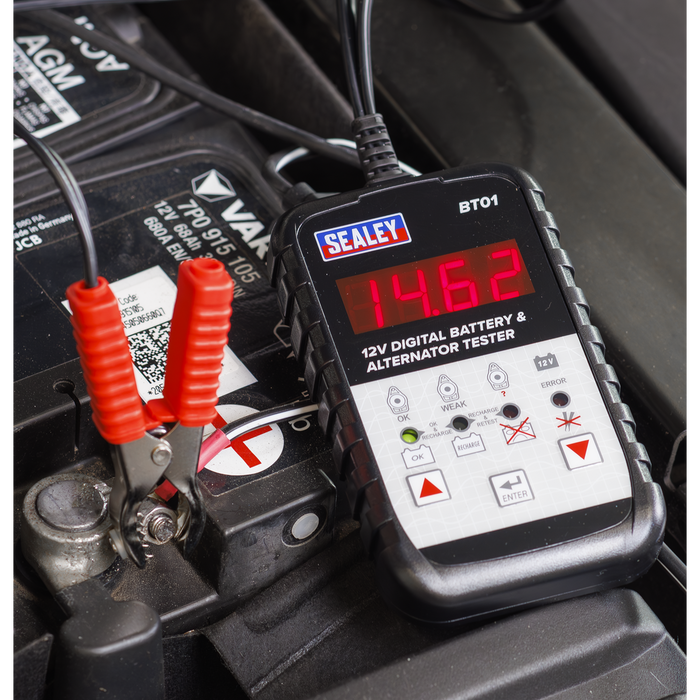 Digital Battery & Alternator Tester 12V | BT01