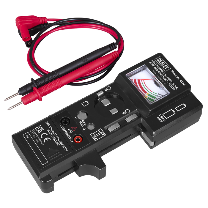 Multipurpose Battery, Bulb, Fuse & Continuity Tester | BT06