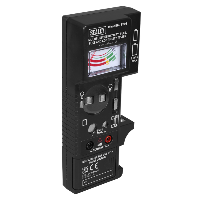 Multipurpose Battery, Bulb, Fuse & Continuity Tester | BT06