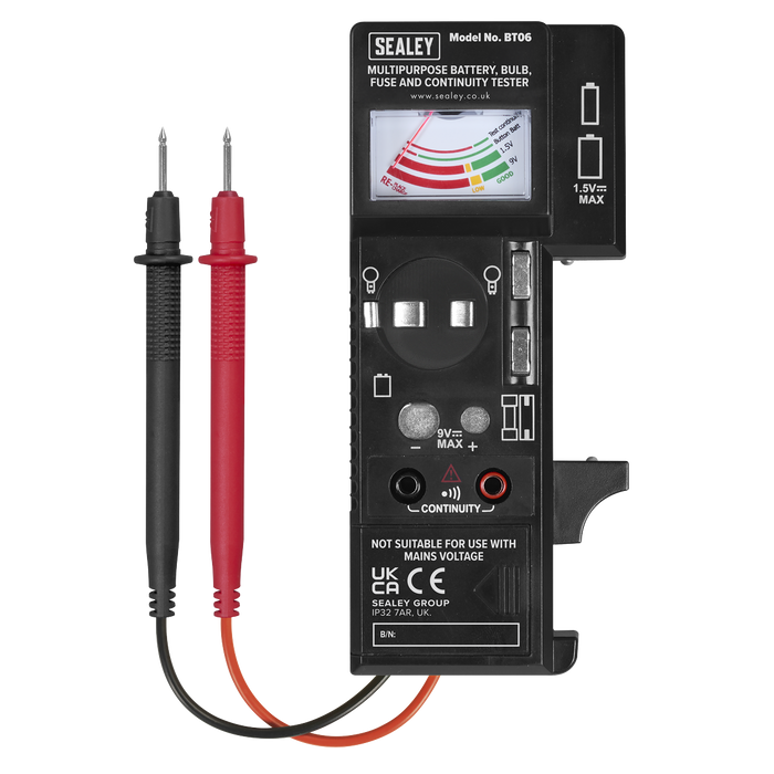 Multipurpose Battery, Bulb, Fuse & Continuity Tester | BT06