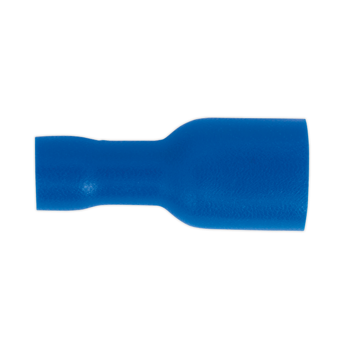 Fully Insulated Female Terminal 6.3mm, Blue - Pack of 100 | BT16