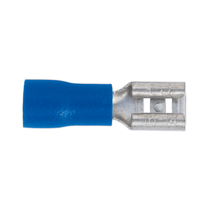 Push-On Female Terminal 4.8mm, Blue - Pack of 100 | BT19