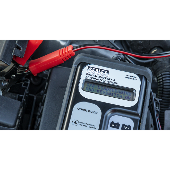 Digital Battery & Alternator Tester 6/12/24V | BT2002