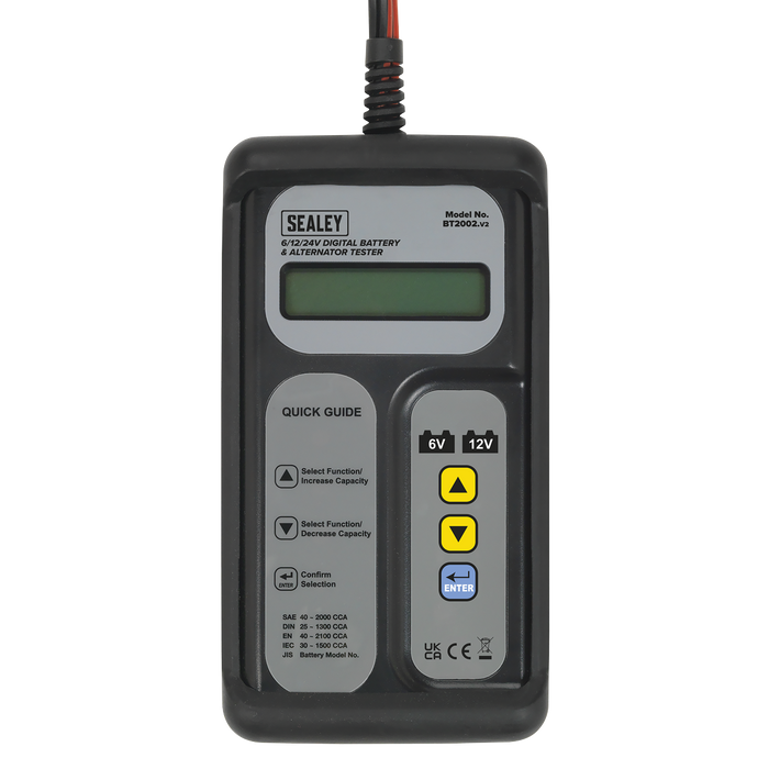Digital Battery & Alternator Tester 6/12/24V | BT2002