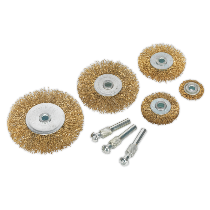 Crimped Wire Brush Set 8pc | BWBS08