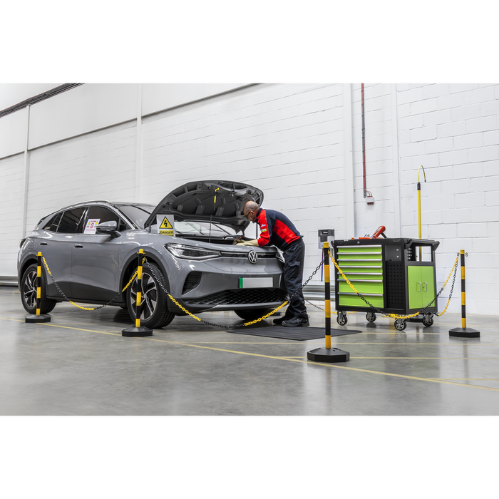 Post & Chain Kit 25m - Black/Yellow | BYSBKIT
