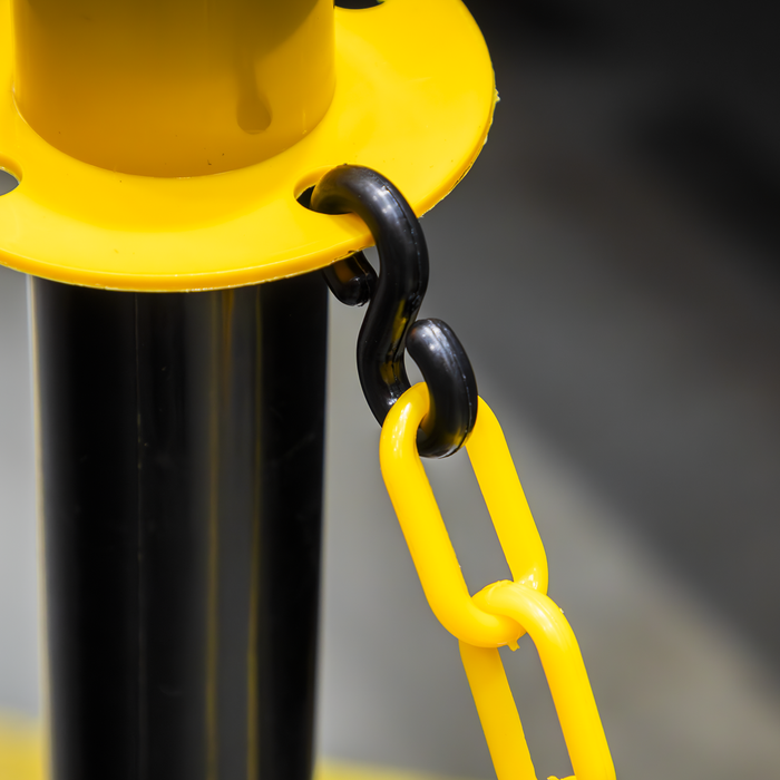 Post & Chain Kit 25m - Black/Yellow | BYSBKIT