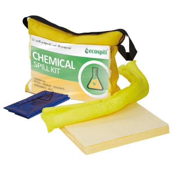 Ecospill 30L Chemical Spill Response Kit | Clear Vinyl Holdall | C1280030