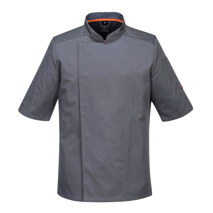 Portwest White Chefs Mesh Air Pro Jacket Short Sleeved | C738