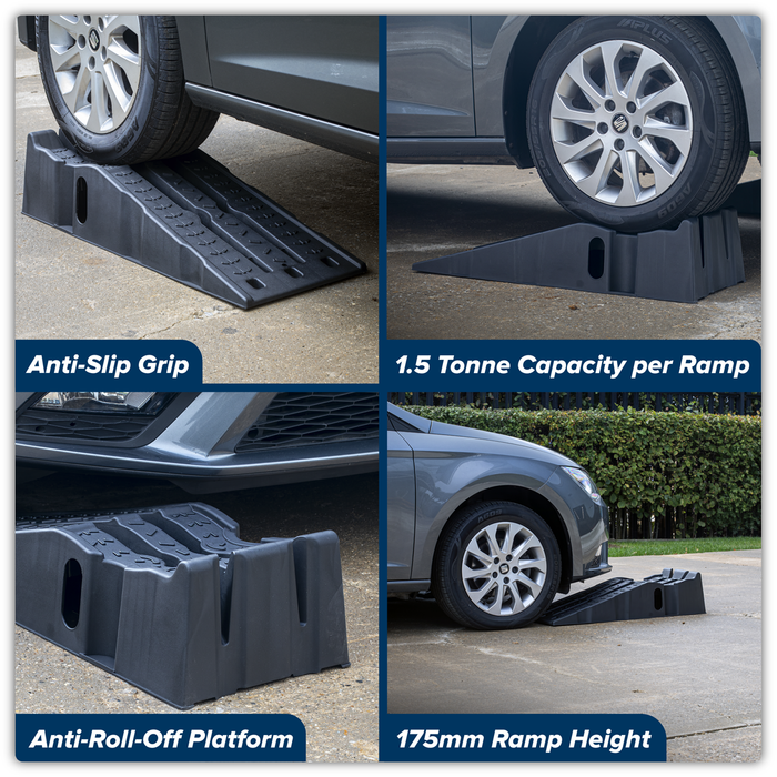 Car Ramps 1.5 Tonne Capacity per Ramp 3 Tonne Capacity per Pair | CAR3000C