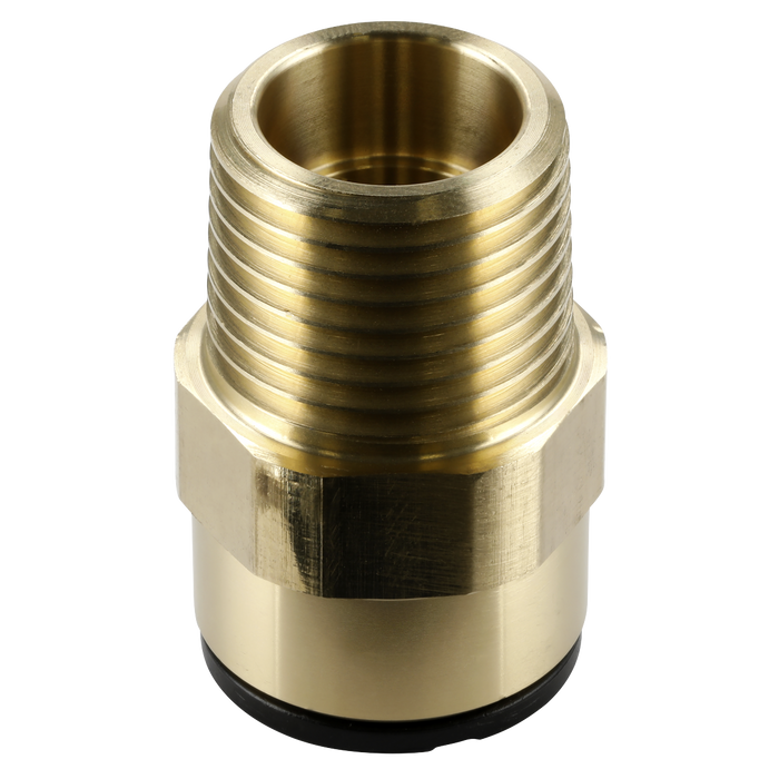 John Guest® Brass Straight Adaptor 15mm x 1/2"BSPT | CAS15BSA