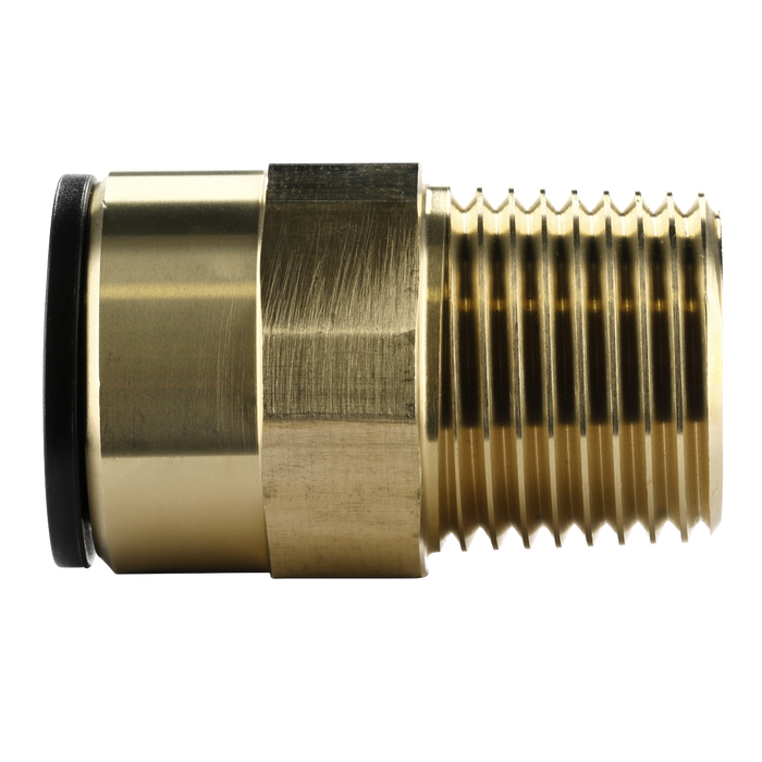 John Guest® Brass Straight Adaptor 15mm x 1/2"BSPT | CAS15BSA