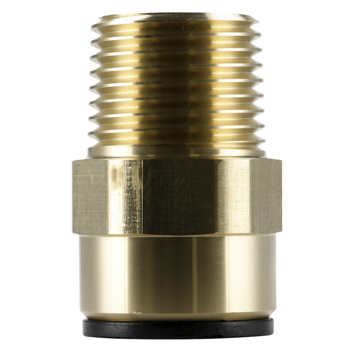 John Guest® Brass Straight Adaptor 15mm x 1/2"BSPT | CAS15BSA