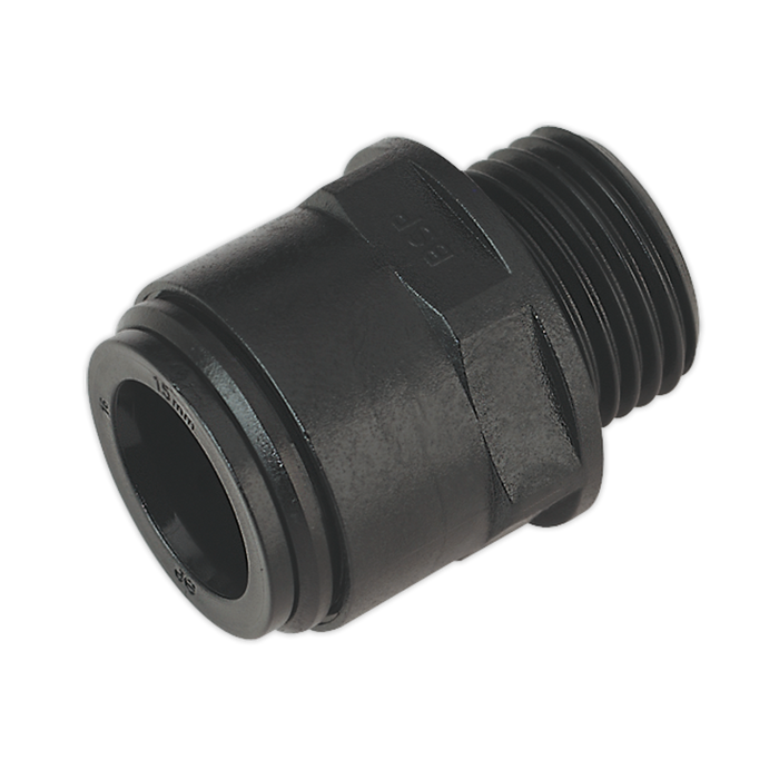 John Guest® Straight Adaptor 15mm x 1/2"BSP - Pack of 2 | CAS15SA