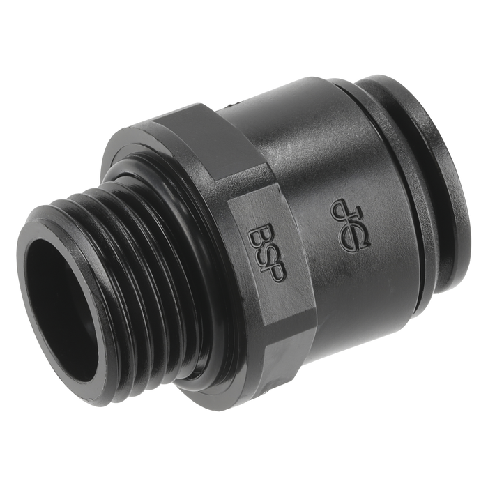 John Guest® Straight Adaptor 15mm x 1/2"BSP - Pack of 2 | CAS15SA