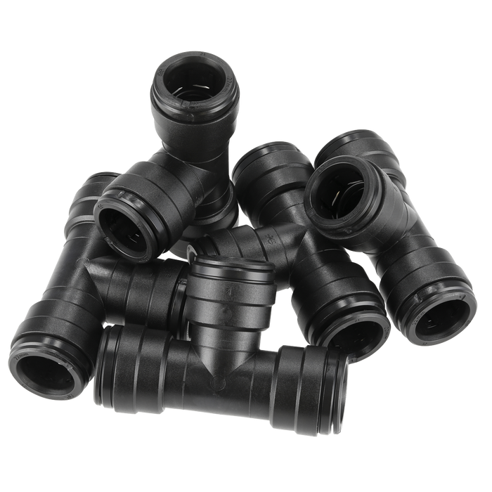 John Guest® Equal Tee 22mm - Pack of 5 | CAS22ET