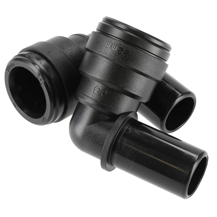 John Guest® Stem Elbow 22mm - Pack of 2 | CAS22SE