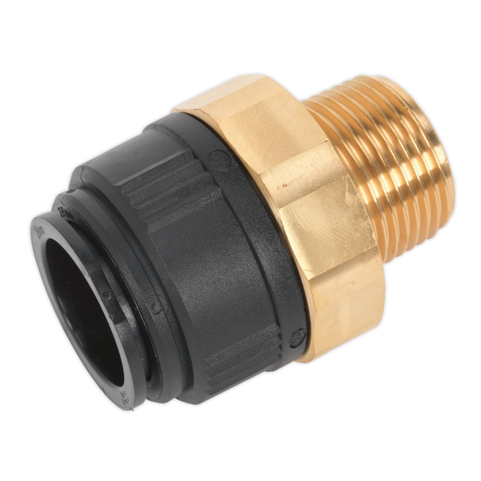 John Guest® Brass Straight Adaptor 28mm x 1"BSPT | CAS28BSA