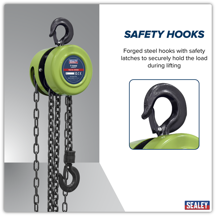 2.5m Chain Block 1 Tonne | CB1000E