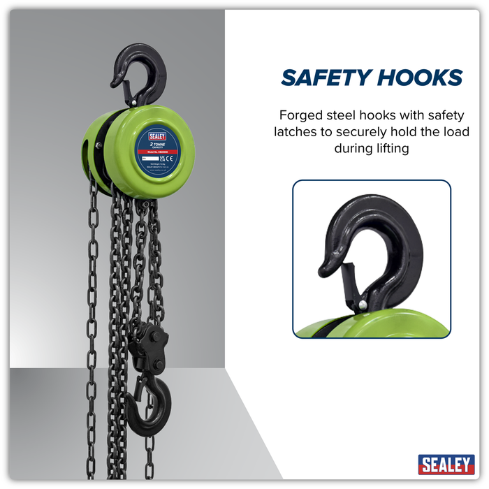2.5m Chain Block 2 Tonne | CB2000E