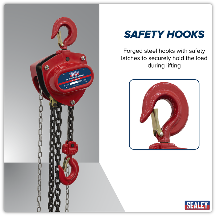 3m Chain Block 2 Tonne | CB2000