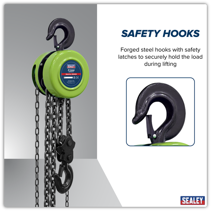 3m Chain Block 3 Tonne | CB3000E