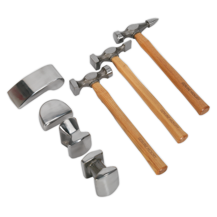 Drop-Forged Panel Beating Set with Hickory Shafts 7pc | CB507