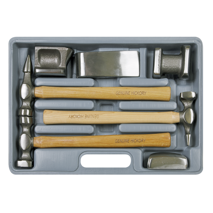 Drop-Forged Panel Beating Set with Hickory Shafts 7pc | CB507
