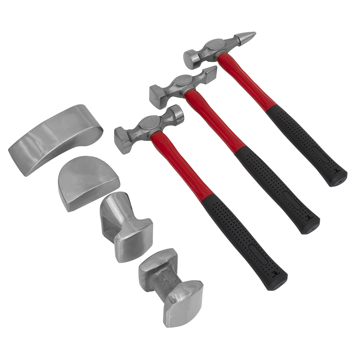 Drop-Forged Panel Beating Set with Fibreglass Shafts 7pc | CB707 — SBT Ltd.