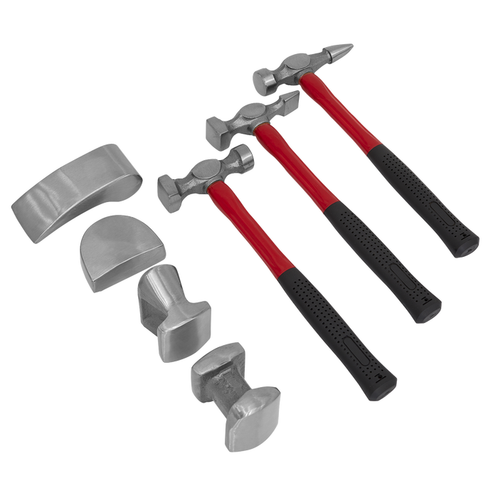 Drop-Forged Panel Beating Set with Fibreglass Shafts 7pc | CB707