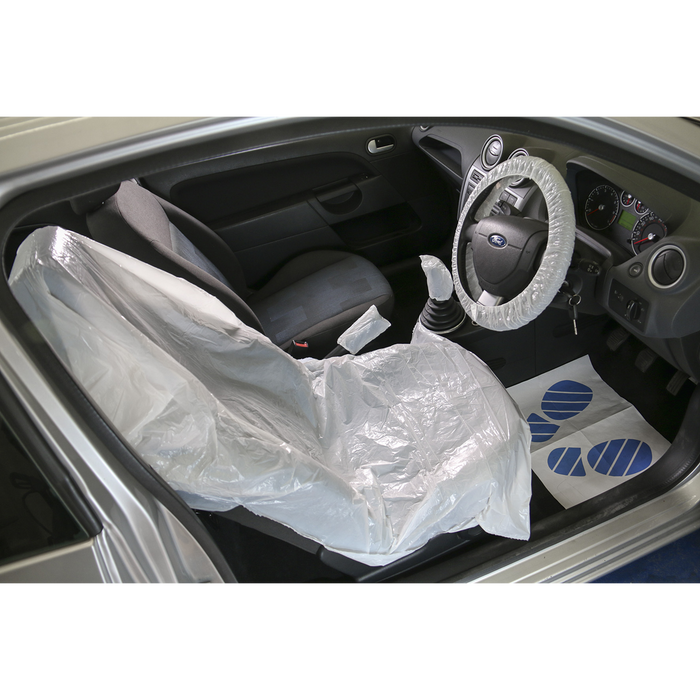 5-in-1 Disposable Car Interior Protection Kit - Display Box of 50 | CCSET550