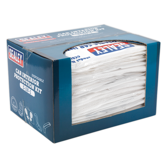 5-in-1 Disposable Car Interior Protection Kit - Display Box of 50 | CCSET550