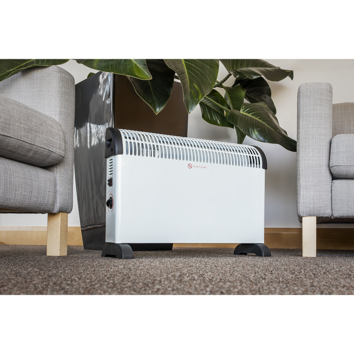 Convector Heater with 3 Heat Settings Thermostat 2000W/230V | CD2005
