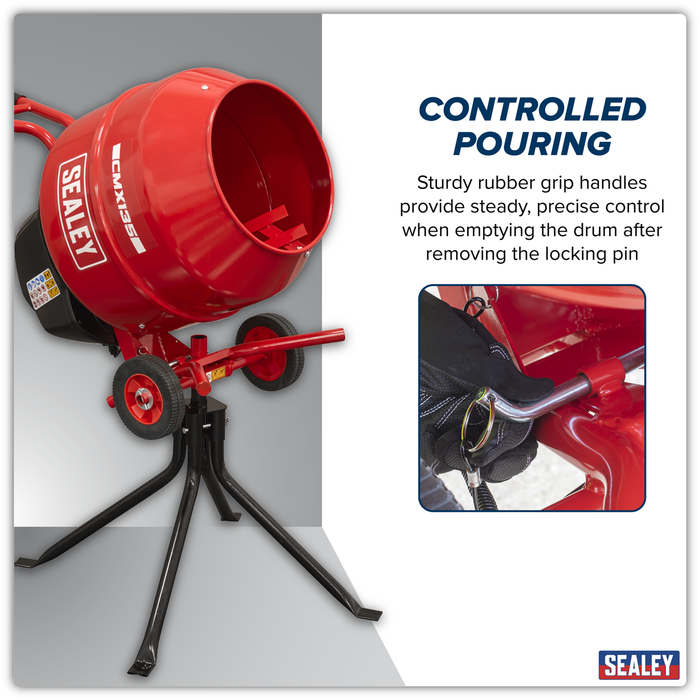 135L Cement Mixer with Stand 550W | CMX135