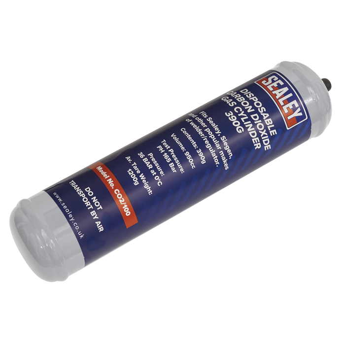 Disposable Carbon Dioxide Gas Cylinder 390g | CO2/100