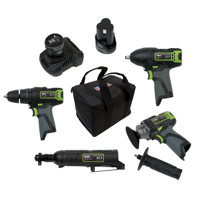 4 x SV10.8 Series Cordless Power Tool Kit 10.8V - 2 Batteries | CP108VCOMBO1