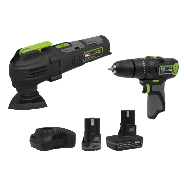 2 x SV10.8 Series Cordless Power Tool Kit 10.8V - 2 Batteries | CP108VCOMBO5