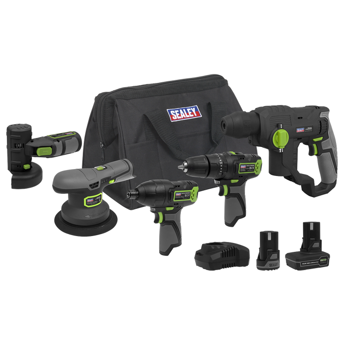 5 x SV10.8 Series Cordless Power Kit 10.8V - 2 Batteries & Euro Plug | CP108VCOMBO7EU
