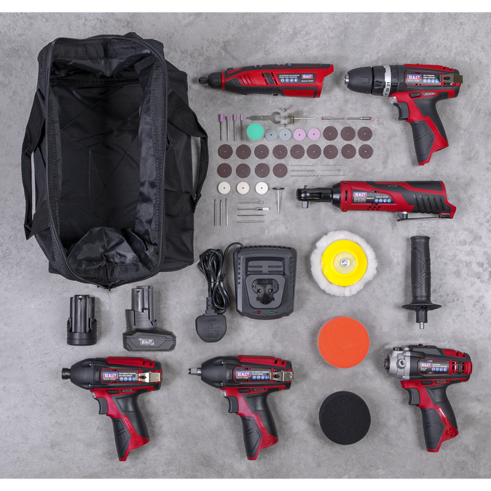 6 x SV12 Series Cordless Power Tool Kit 12V - 2 Batteries | CP1200COMBO2