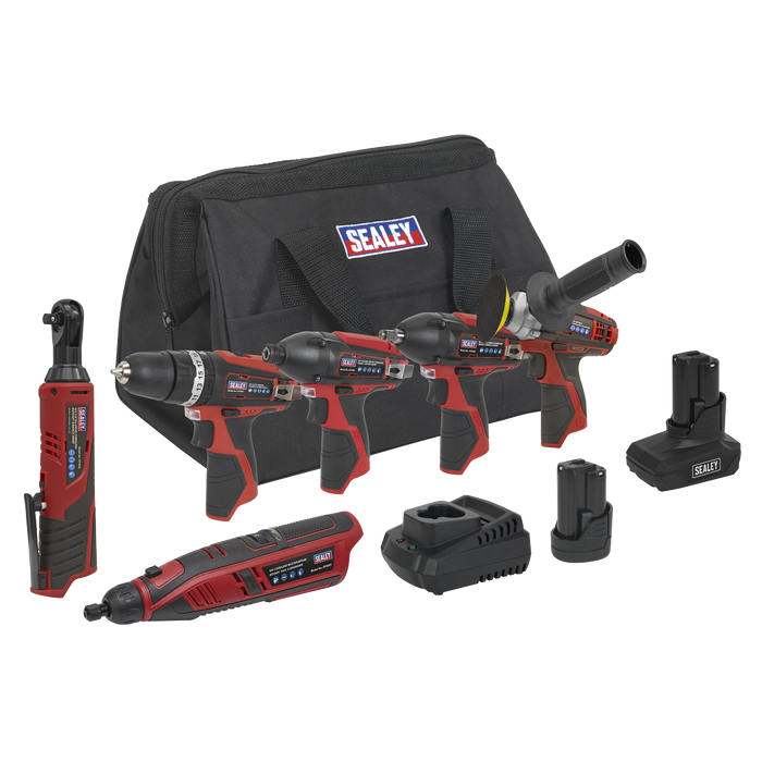 6 x SV12 Series Cordless Power Tool Kit 12V - 2 Batteries | CP1200COMBO2