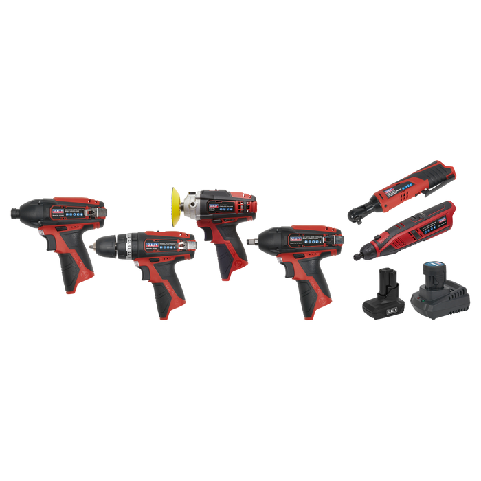 6 x SV12 Series Cordless Power Tool Kit 12V - 2 Batteries | CP1200COMBO2