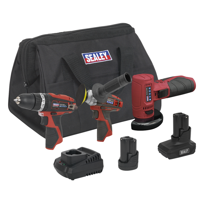 3 x SV12 Series Cordless Power Tool Kit 12V - 2 Batteries | CP1200COMBO7