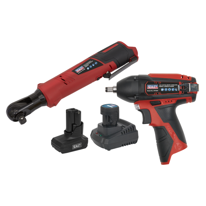 2 x SV12 Series Cordless Power Tool Kit 12V - 2 Batteries | CP1200COMBO8